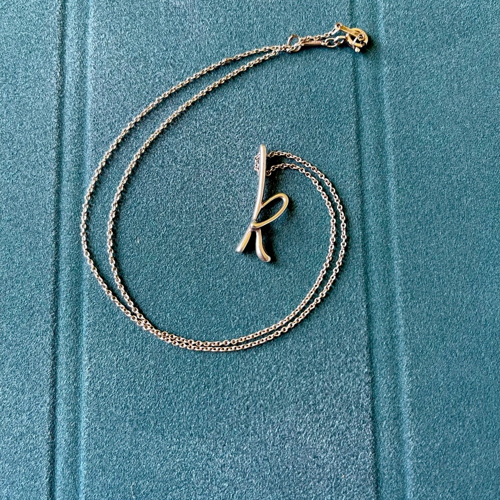 Tiffany “K” necklace